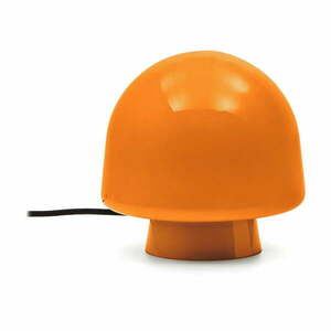 Pomarańczowa lampa stołowa ze szklanym kloszem (wysokość 20 cm) Reig – Kave Home obraz