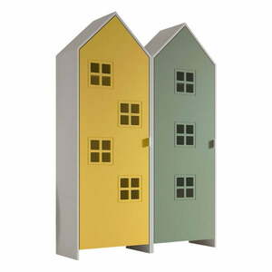 Żółto-zielona szafa dziecięca 115x171, 5 cm CASAMI BRUGES – Vipack obraz