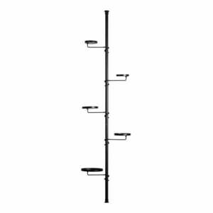 Czarny teleskopowy kwietnik Esschert Design, dł. 210-301 cm obraz