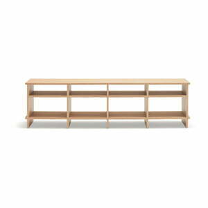 Szafka pod TV w dekorze dębu w naturalnym kolorze 180x50x40 cm Inari – Teulat obraz