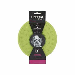 Mata do lizania do wanny Splash Green – LickiMat obraz