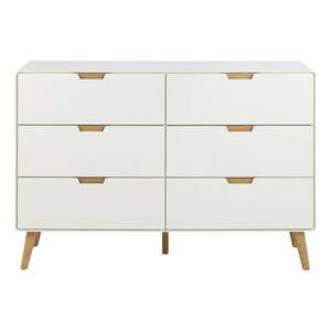 Biała komoda 135x90x40 cm Lowell – Actona obraz