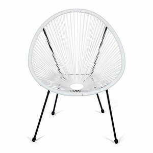 Biały metalowy/plastikowy fotel ogrodowy Avocado Comfort – Bonami Selection obraz