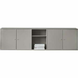Szara niska komoda 220x61 cm Mistral – Hammel Furniture obraz
