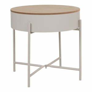 Metalowy okrągły stolik ø 40 cm Sisco – House Nordic obraz