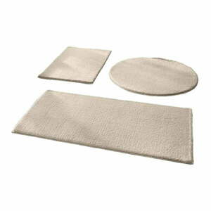 Szarobeżowe dywaniki łazienkowe zestaw 3 szt. 50x90 cm – Mila Home obraz