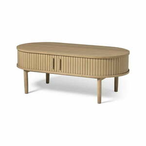 Stolik w dekorze dębu w naturalnym kolorze 60x120 cm Meta – Unique Furniture obraz