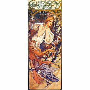 Reprodukcja obrazu Alfonsa Muchy Spring – Fedkolor, 30x80 cm obraz