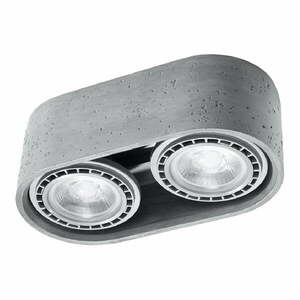 Szara lampa punktowa 27x14 cm Spattio – Nice Lamps obraz