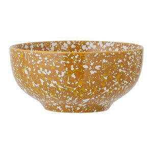 Pomarańczowo-biała kamionkowa miska Bloomingville Carmel, ø 15, 5 cm obraz