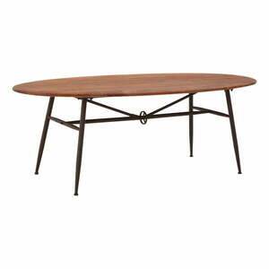 Stół z litego drewna orzechowego 104x219 cm New Foundry – Premier Housewares obraz