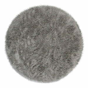Szary dywan Flair Rugs Sheepskin, ⌀ 120 cm obraz