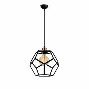 Lampa wisząca w czarno-brązowym kolorze z metalowym kloszem ø 26 cm Degirmen – Opviq lights obraz