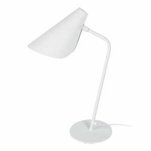 Biała lampa stołowa SULION Lisboa, wys. 45 cm obraz