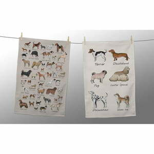 Zestaw 2 serwetek Little Nice Things Dog Types, 47x65 cm obraz