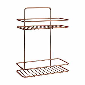 2-poziomowa półka łazienkowa Metaltex Copper obraz
