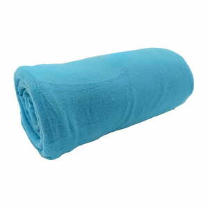 Turkusowy polarowy koc 150x200 cm Plain – JAHU collections obraz