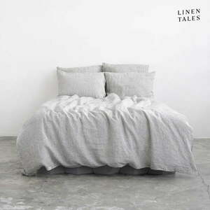 Czarno-biała lniana pościel dwuosobowa 200x220 cm – Linen Tales obraz
