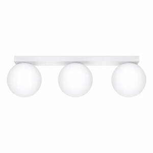 Biała lampa sufitowa ze szklanym kloszem ø 12 cm Umerta – Nice Lamps obraz