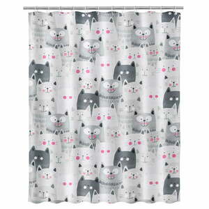 Zasłona prysznicowa Casa Selección Gatos, 180x200 cm obraz