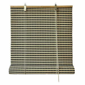 Czarno-naturalna bambusowa roleta 150x160 cm Vela – Gardinia obraz