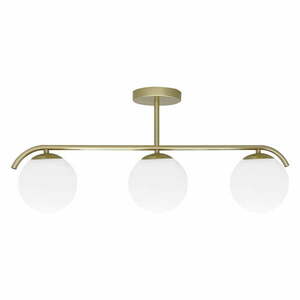 Lampa sufitowa w biało-złotym kolorze ze szklanym kloszem 15x69 cm Amadeo – Candellux Lighting obraz