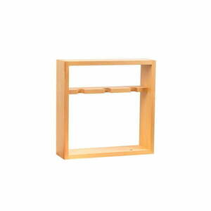 Wiszący regał na wino z drewna sosnowego liczba butelek 3 Carol – Kalune Design obraz