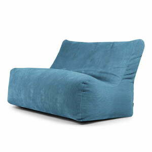 Niebieski sztruksowy worek do siedzenia Sofa Seat Lounge – SLOWDOWN obraz