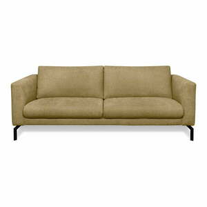 Musztardowa sofa 216 cm Gomero – Scandic obraz