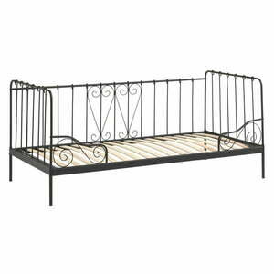Czarne łóżko dziecięce 90x200 cm Alice – Vipack obraz