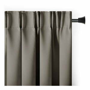 Szarobrązowa zaciemniająca zasłona termiczna 140x270 cm Pleat – Restilo obraz