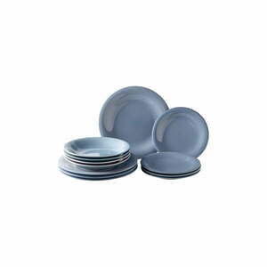 12-częściowy zestaw niebieskich porcelanowych talerzy Villeroy & Boch Like Color Loop obraz