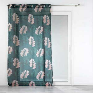 Ciemnozielona firanka z woalu 140x280 cm Belline – douceur d'intérieur obraz
