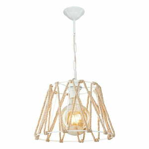 Biało-naturalna lampa sufitowa 55x30 cm – Squid Lighting obraz