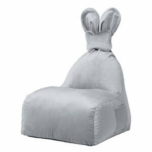 Jasnoszary dziecięcy worek do siedzenia Funny Bunny – The Brooklyn Kids obraz