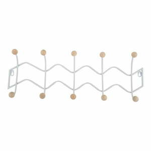 Biały metalowy wieszak ścienny 61 cm Zig Zag – PT LIVING obraz