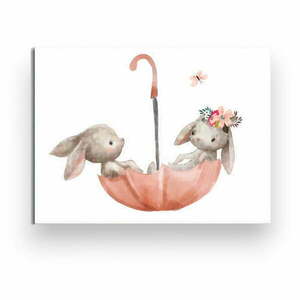 Obrazek dziecięcy 40x30 cm Bunnies – Wallity obraz