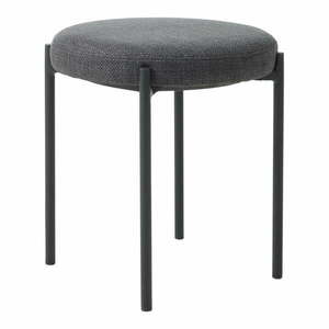 Ciemnoszary metalowy stołek Pelican – Unique Furniture obraz