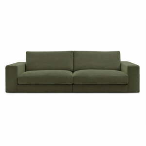 Zielona sztruksowa sofa 274 cm Leonard – Bobochic Paris obraz