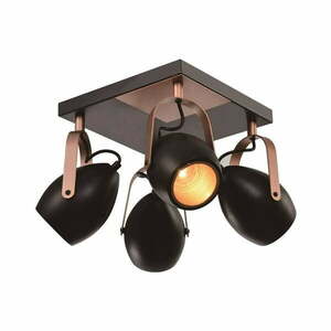 Czarna lampa sufitowa 32x32 cm Anica – Candellux Lighting obraz