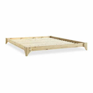 Łóżko dwuosobowe z drewna sosnowego ze stelażem 180x200 cm Elan – Karup Design obraz