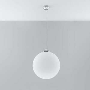 Biała lampa wisząca ze szklanym kloszem ø 40 cm Bianco – Nice Lamps obraz