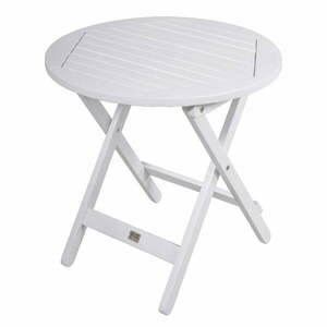 Okrągły stolik ogrodowy z litego drewna eukaliptusowego ø 50 cm Mesa – Garden Pleasure obraz