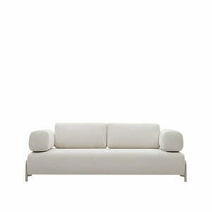 Beżowa sofa modułowa z tkaniny szenilowej 232 cm Compo – Kave Home obraz