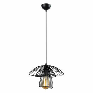Czarna lampa wisząca Squid Lighting Root, wys. 117 cm obraz