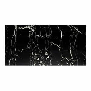 Płytki samoprzylepne na ścianę zestaw 6 szt. 60x30 cm Nero Marquina – SP TREND obraz