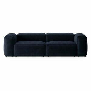 Ciemnoniebieska sztruksowa sofa 264 cm Bergano – Cosmopolitan Design obraz