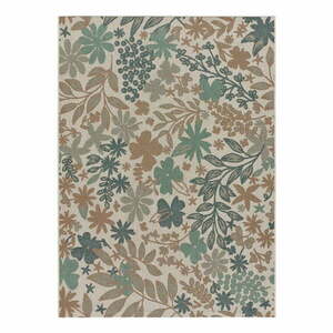 Beżowo-zielony dywan zewnętrzny Universal Floral, 155x230 cm obraz