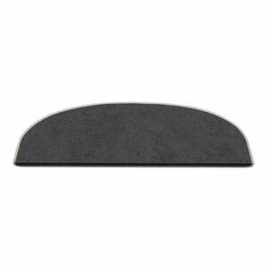 Ciemnoszare dywaniki na schody zestaw 16 szt. 20x65 cm Plain Color – Vitaus obraz