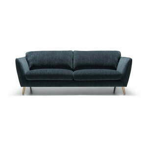 Niebieska aksamitna sofa 227 cm Stella – Sits obraz